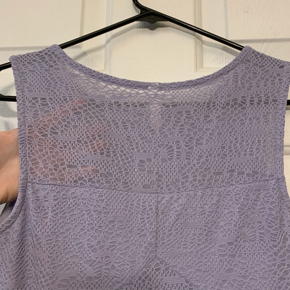 🌻 Purple lace fit and flare dress - Picture 3 of 5